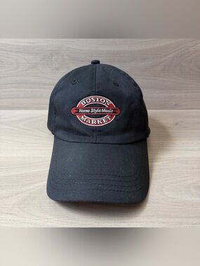 Boston Market "Home Style Meals" Adjustable Cap Hat Black
